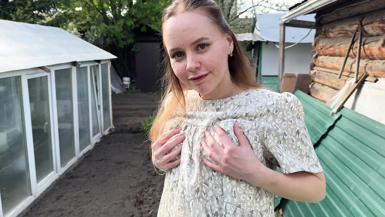 Fucking A Russian Beauty In The Countryside In Nature