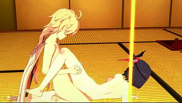 Genshin Impact Hentai: Sara Ngewe Kontol Aether – Anime Bokep